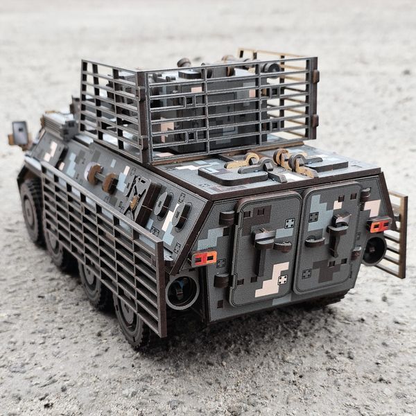 Деревянный 3D конструктор "БТР-4 БУЦЕФАЛ" The Gravix механическая 3D модель 04311 фото