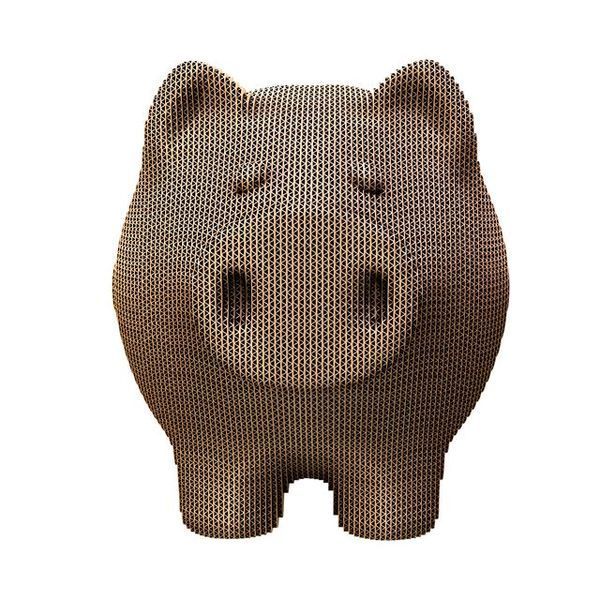 Картонний 3д пазл "Свинка-скарбничка" Cartonic об'ємний конструктор CARTPIGGY фото