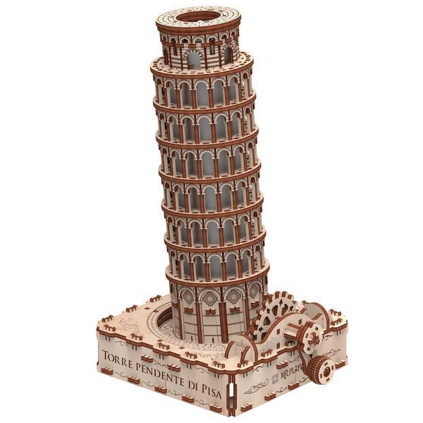Деревянный конструктор Пизанская башня с фонариком Mr. Playwood механическая 3D модель 435 деталей 000033376 фото