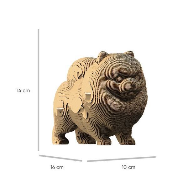 Картонний 3D-пазл "Померанський шпіц" Cartonic об'ємний конструктор CARTSPITS фото