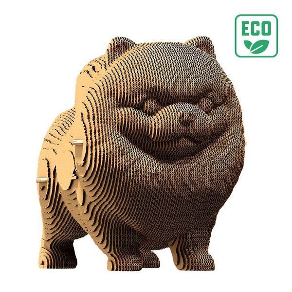 Картонний 3D-пазл "Померанський шпіц" Cartonic об'ємний конструктор CARTSPITS фото
