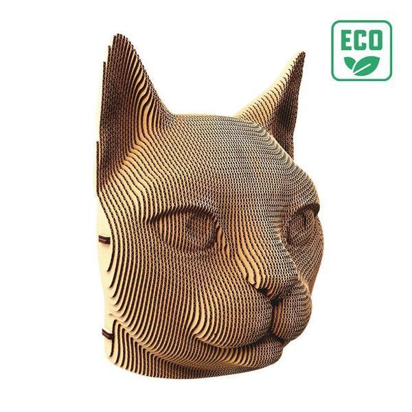 Картонний 3д пазл "Кіт" Cartonic об'ємний конструктор CARTCAT фото